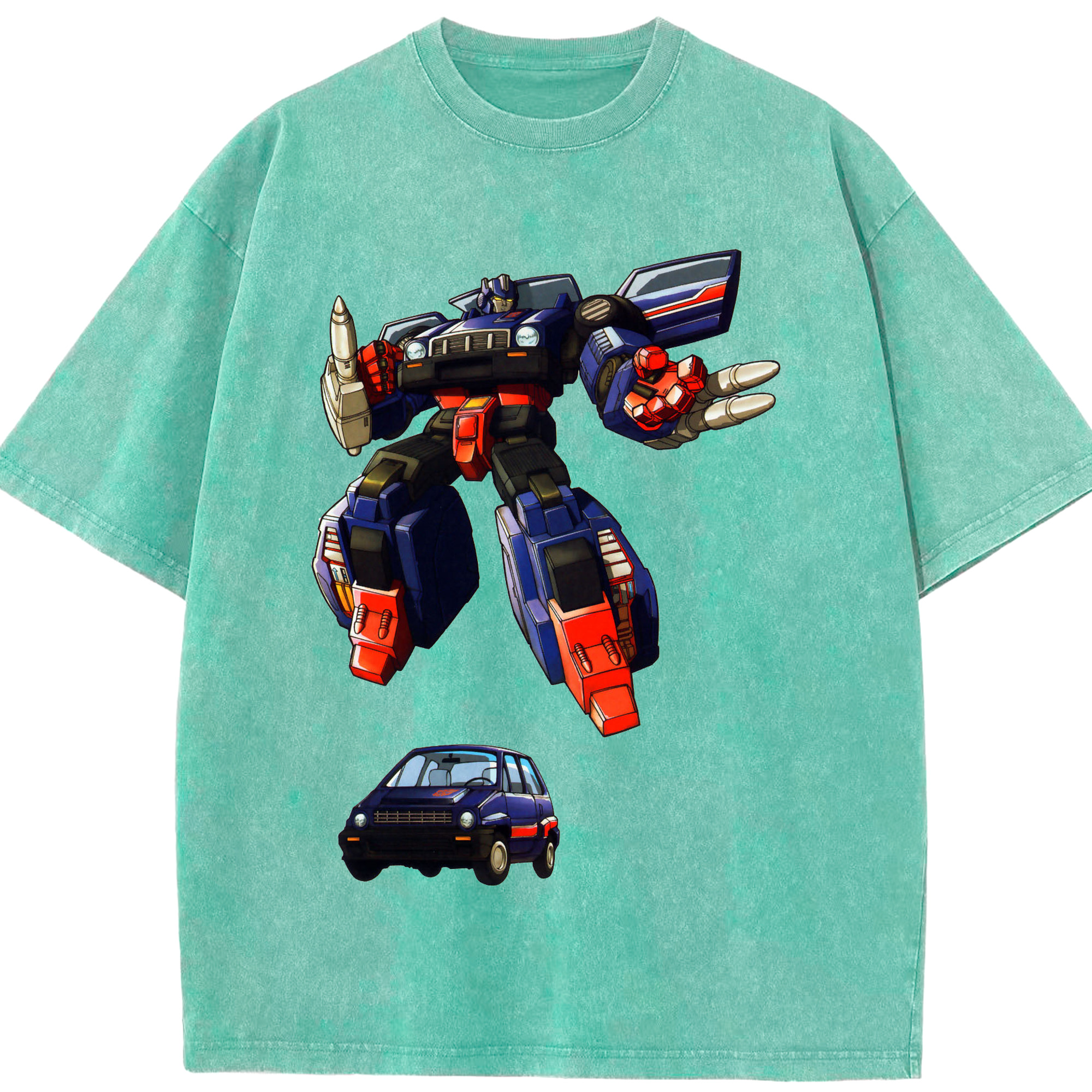 （画像用）  綿100% ヴィンテージ風 半袖Tシャツ（フロントプリント）
